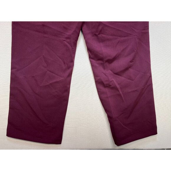 Old Navy Women's High-Rise Wide Leg Trouser Pants Pleated Front Size L Purple - Picture 11 of 11